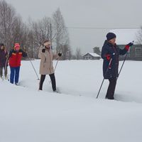 Лыжня России 2024 в деревне Лебеди 